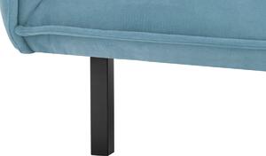 Duża sofa narożna lewa do pokoju dziennego - błękitny