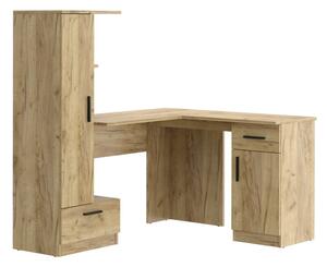 Biurko naroÅ¼ne z regaÅem REGI CORNER dÄ b craft â nowoczesne biurko