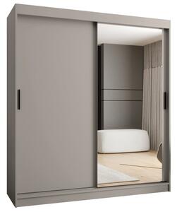 Szafa przesuwna z lustrem garderoba Rubino T2 180 wys. 200 cm kaszmir