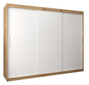 Szafa przesuwna garderoba Tokyo 250 wys. 200 cm artisan + biaÅy