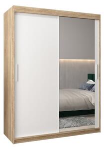 Szafa przesuwna garderoba Tokyo 2 150 wys. 200 cm sonoma + biaÅy