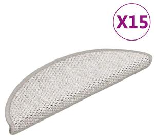 Samoprzylepne nakÅadki na schody 15 szt., 56x17x3 cm, platynowe