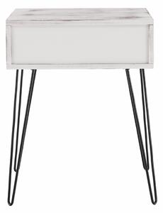 Stolik podręczny Honej, biały, 45 x 35 x 58 cm
