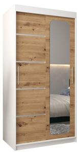 Szafa przesuwna garderoba Promo V2 100 wys. 200 cm biaÅy + artisan