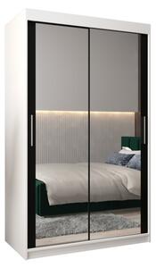 Szafa przesuwna garderoba Tokyo 3 120 wys. 200 cm biaÅy + czarny