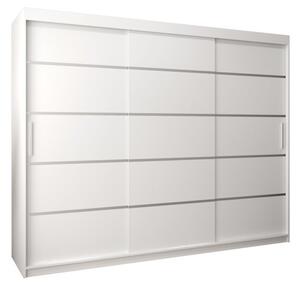 Szafa przesuwna garderoba Verona 1 250 wys. 200 cm biaÅy + biaÅy