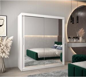 Szafa przesuwna garderoba Tokyo 3 180 wys. 200 cm biaÅy + biaÅy