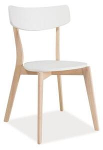Krzesło TIBI skandynawskie białe drewniane Signal TIBIDBB