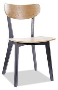 Krzesło TACOMA drewniane dąb/czarny Signal TACOMADC