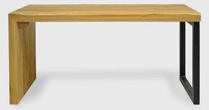 Drewniana ławka bez oparcia do przedpokoju salonu HUGON