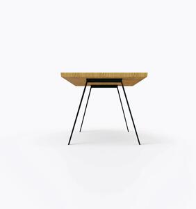 Designerski stół dębowy z metalowymi nogami CORTEZ I