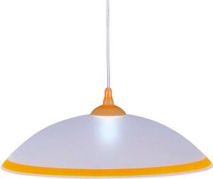 Biało-żółta lampa wisząca do jadalni - S563-Mersa
