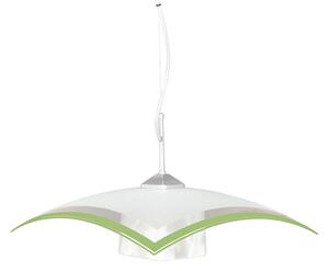 Biało-zielona lampa wisząca do kuchni - S564-Kilma