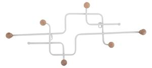 Biały metalowy wieszak ścienny 60,5 cm Metro – PT LIVING