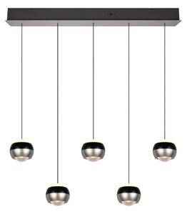 Lampa wisząca LED w czarno-srebrnym kolorze Orbit – Trio Select