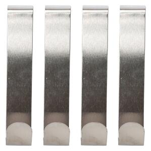 Wiszące metalowe haczyki w kolorze srebra z połyskiem zestaw 4 szt. Fixeo – douceur d'intérieur