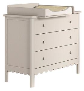 Beżowa komoda dziecięca z przewijakiem 89x90x55 cm Swingo – Vipack
