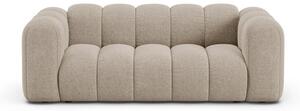 Beżowa sofa z tkaniny szenilowej 200 cm Lupine – Micadoni