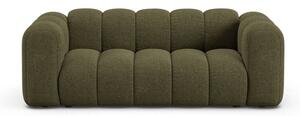 Zielona sofa z tkaniny szenilowej 200 cm Lupine – Micadoni