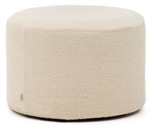 Kremowy puf z materiału bouclé Kaeli – Kave Home