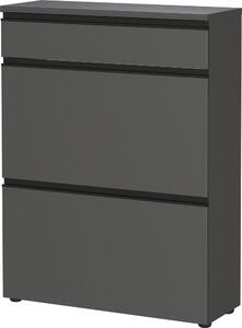 Antracytowa szafka na buty 80x107x29 cm Baldone – Germania