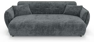 Ciemnoszara sofa z tkaniny szenilowej 250 cm Nelia Big – Ropez