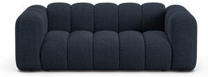 Ciemnoniebieska sofa z tkaniny szenilowej 200 cm Lupine – Micadoni