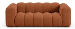 Ceglasta sofa z tkaniny szenilowej 200 cm Lupine – Micadoni