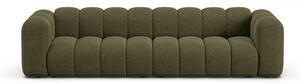 Zielona sofa z tkaniny szenilowej 290 cm Lupine – Micadoni