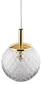 Minimalistyczna złota lampa wisząca Cadix S w stylu art deco