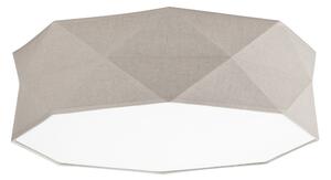 Naturalny lniany plafon Kantoor 52cm - beżowa geometryczna tekstura
