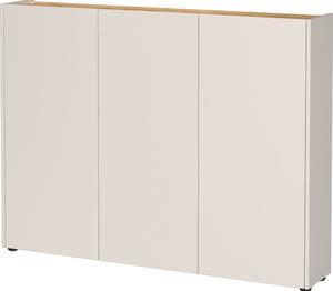 Kremowa szafka w dekorze dębu 138x105x25 cm Libbiano – Germania