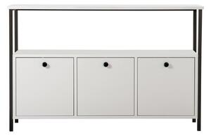 Biała konsola z matowym wykończeniem 29,5x120 cm Solace – Kalune Design