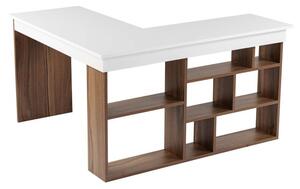Biurko w dekorze orzecha 120x130 cm Vesper – Kalune Design