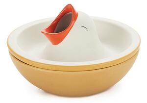 Żółto-biała ceramiczna miska do serwowania 250 ml Hungry Bird – Balvi