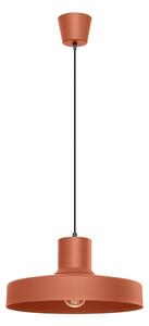 Pomarańczowa lampa wisząca z metalowym kloszem Vito – Sollux
