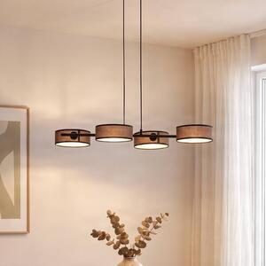 Lampa wisząca Drumz 4 EMIBIG LIGHTING, możliwość ściemniania, brązowy / rdzawy, salon / jadalnia, metal, nowoczesny