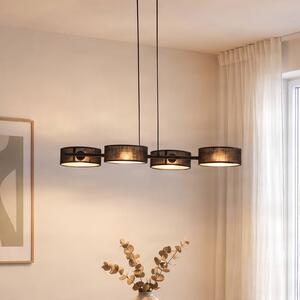 Lampa wisząca Drumz 4 EMIBIG LIGHTING, możliwość ściemniania, czarny, salon / jadalnia, metal, nowoczesny