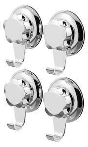 Samoprzylepne metalowe haczyki w kolorze srebra zestaw 4 szt. Bestlock Bath – Compactor