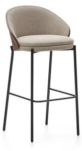 Brązowo-beżowy hoker (wysokość siedziska 77 cm) Eamy – Kave Home