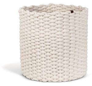 Tekstylny koszyk ø 40x40 cm Peach Skin Round XL – Bigso
