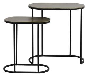 Metalowe stoliki zestaw 2 szt. 26x53 cm Bocov – Light & Living