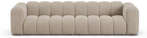 Beżowa sofa z tkaniny szenilowej 290 cm Lupine – Micadoni