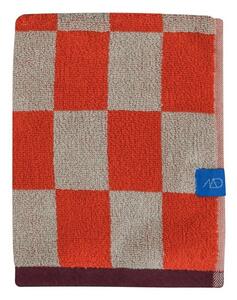 Pomarańczowo-beżowy ręcznik z bawełny organicznej frotte 50x90 cm Retro – Mette Ditmer Denmark