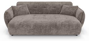 Szarobrązowa sofa z tkaniny szenilowej 250 cm Nelia Big – Ropez