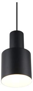 Czarna lampa wisząca z metalowym kloszem ø 12 cm Agudo – Trio