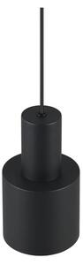 Czarna lampa wisząca z metalowym kloszem ø 12 cm Agudo – Trio