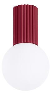 Bordowa lampa sufitowa ze szklanym kloszem ø 12 cm Orbital – Sollux