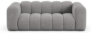 Szara sofa z tkaniny szenilowej 200 cm Lupine – Micadoni