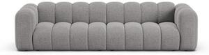 Szara sofa z tkaniny szenilowej 290 cm Lupine – Micadoni
